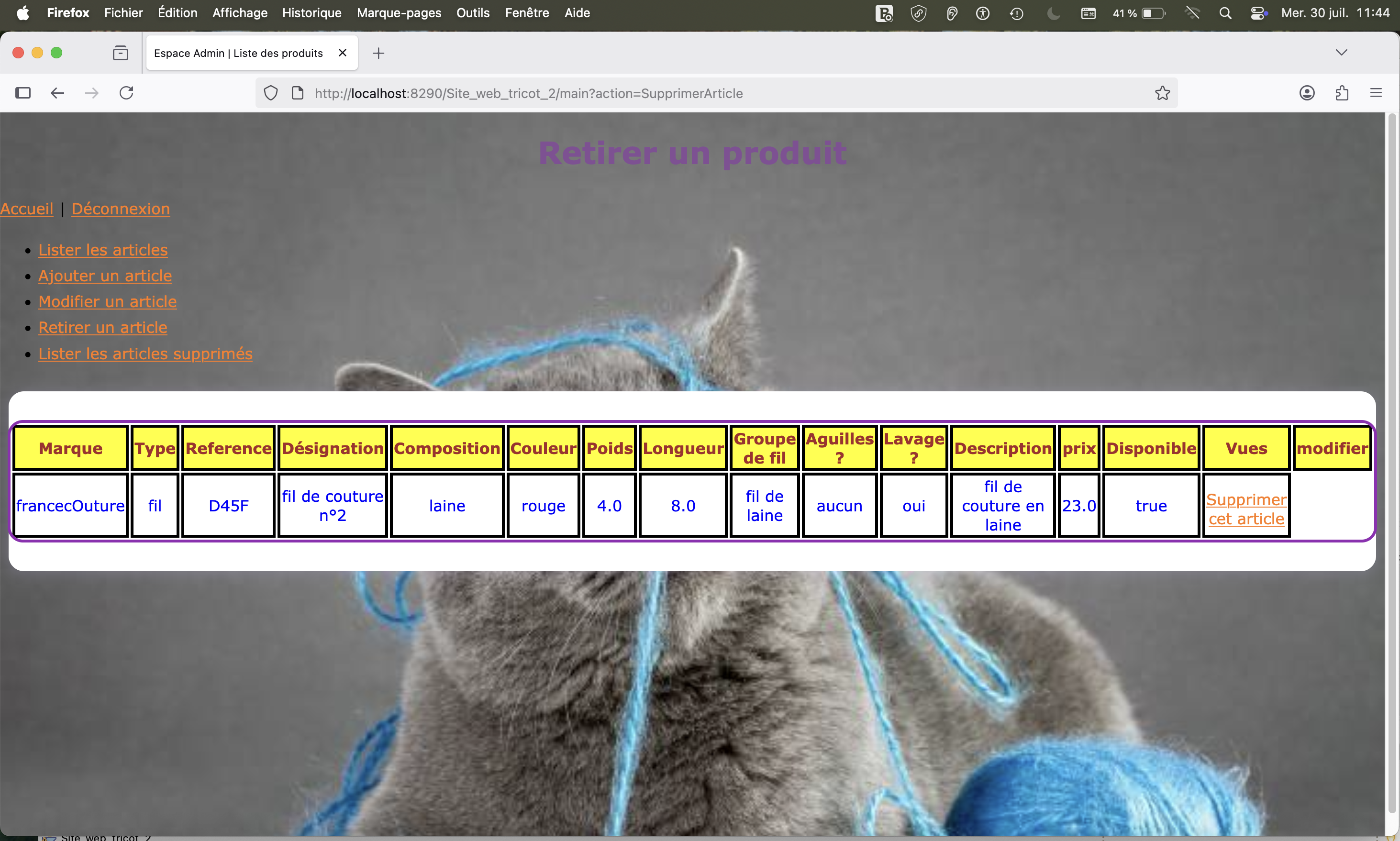Projet Site Web Dynamique